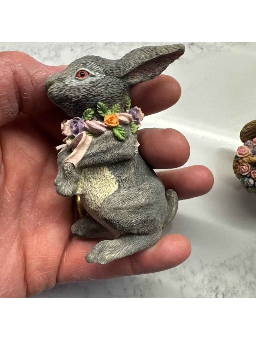 Two Rabbit Figurines